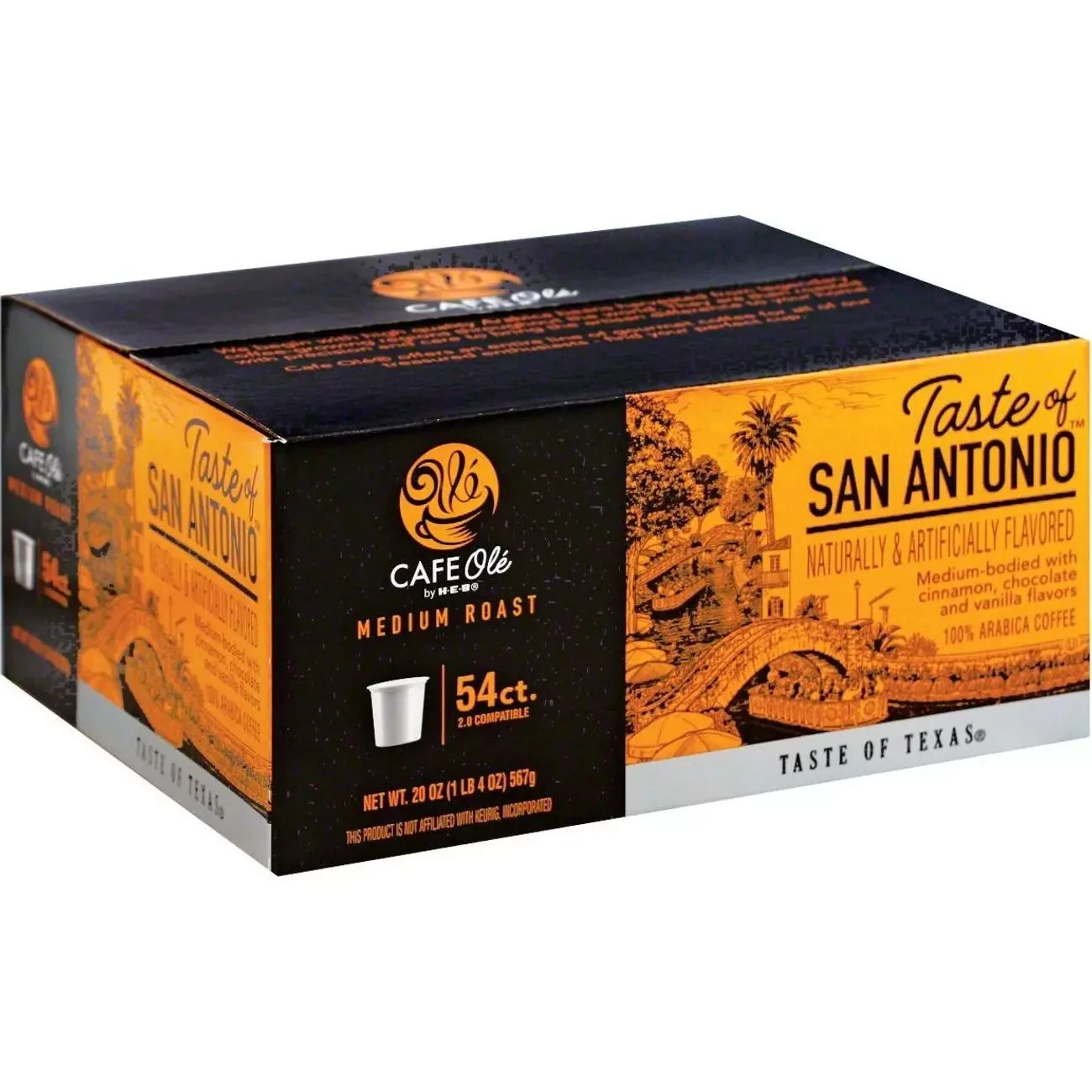 HEB Cafe Ole Taste of San Antonio K-Cups 54 Count