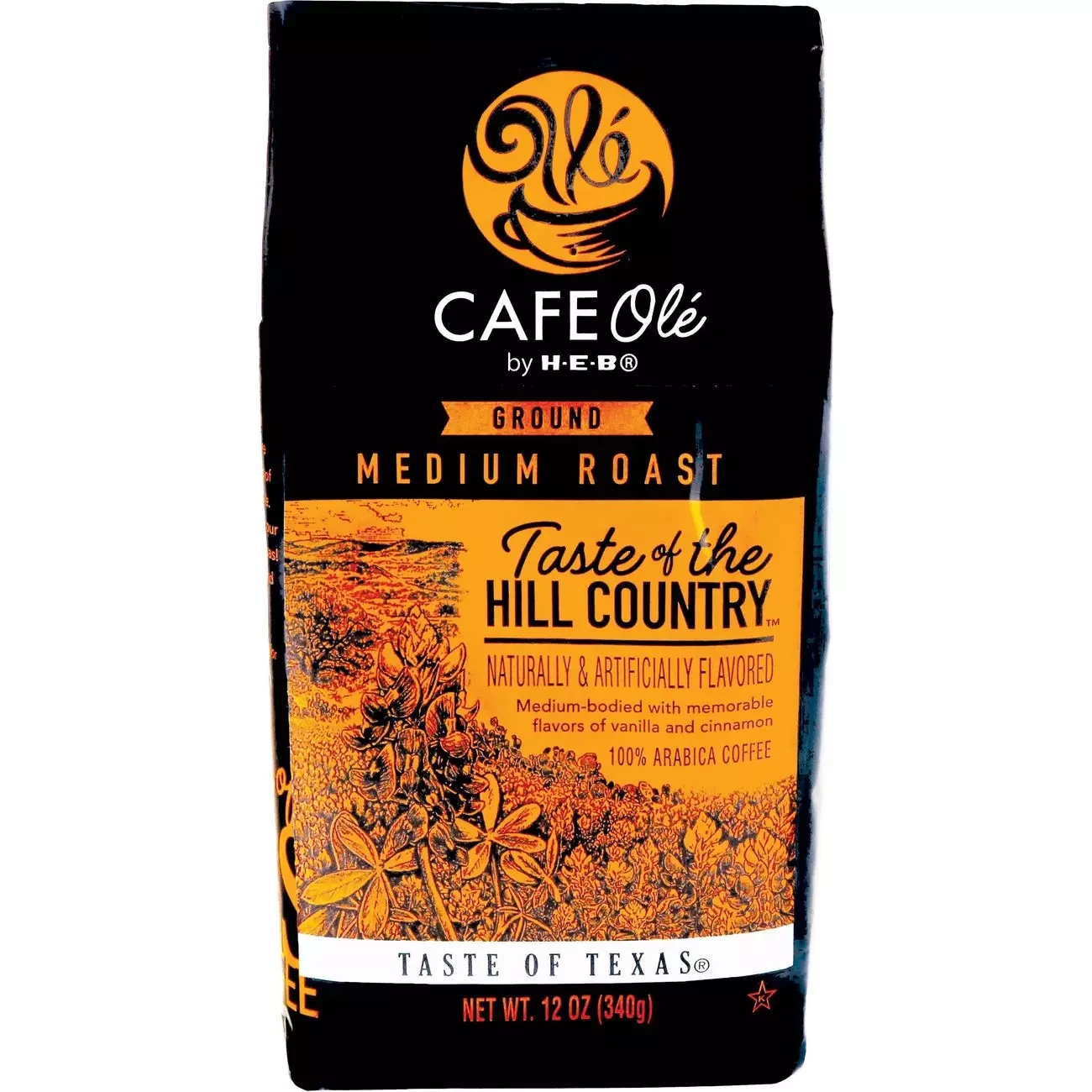 HEB Cafe Ole Taste of the Hill ground Coffee 12oz - 2 Bags